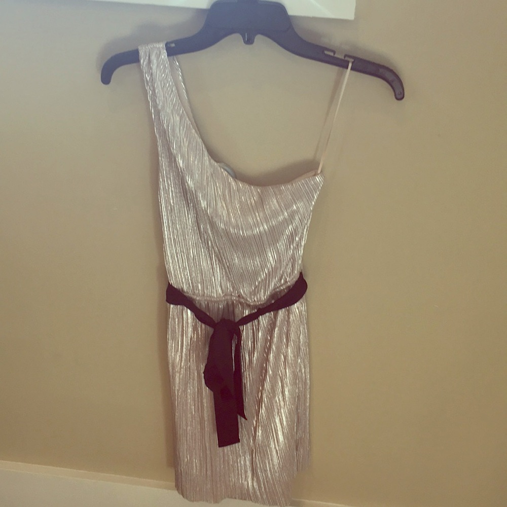 Simmering one shoulder dress